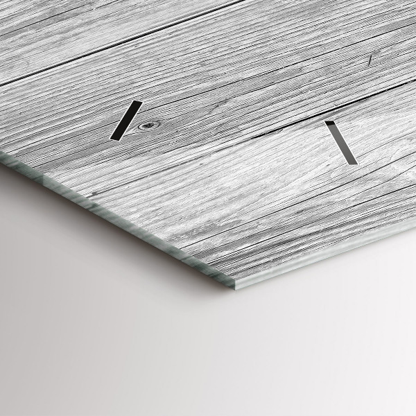 Horloge rectangulaire horizontale Panneaux en bois