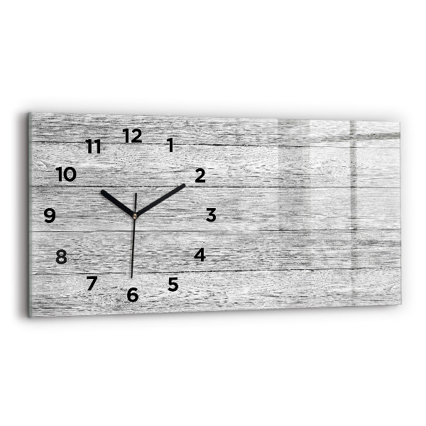 Horloge rectangulaire horizontale Panneaux en bois