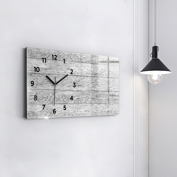 Horloge rectangulaire horizontale Panneaux en bois