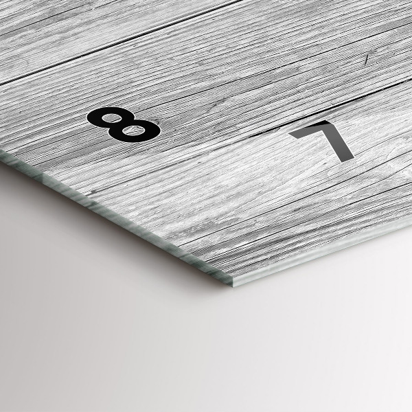 Horloge rectangulaire horizontale Panneaux en bois