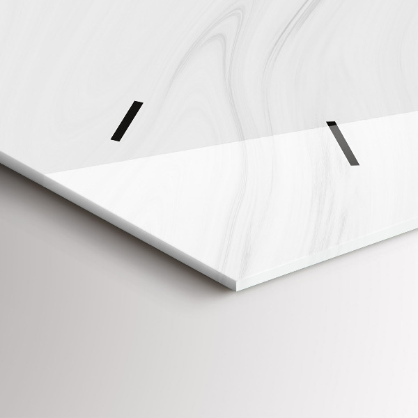 Horloge murale horizontale Marbre décoratif