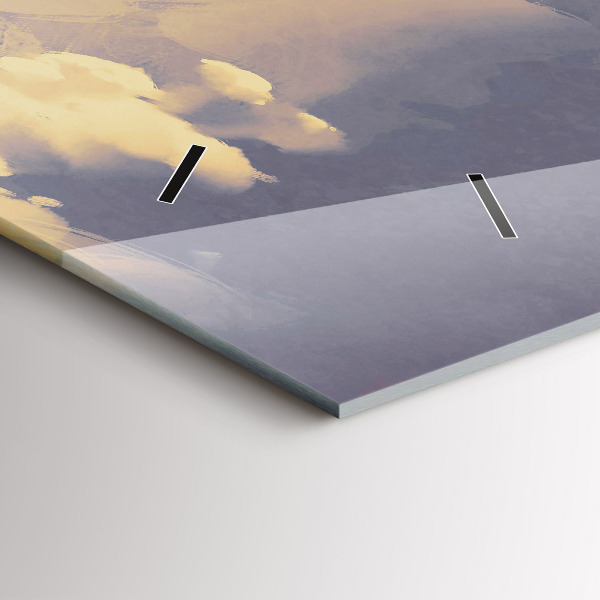 Horloge rectangulaire horizontale bateaux en papier