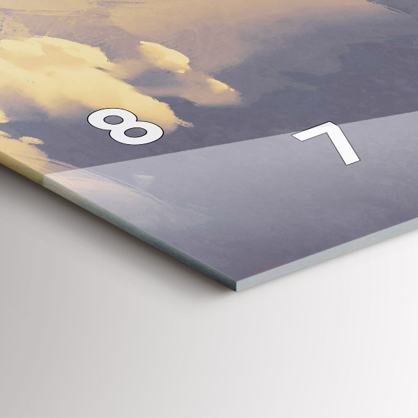 Horloge rectangulaire horizontale bateaux en papier