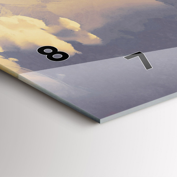 Horloge rectangulaire horizontale bateaux en papier