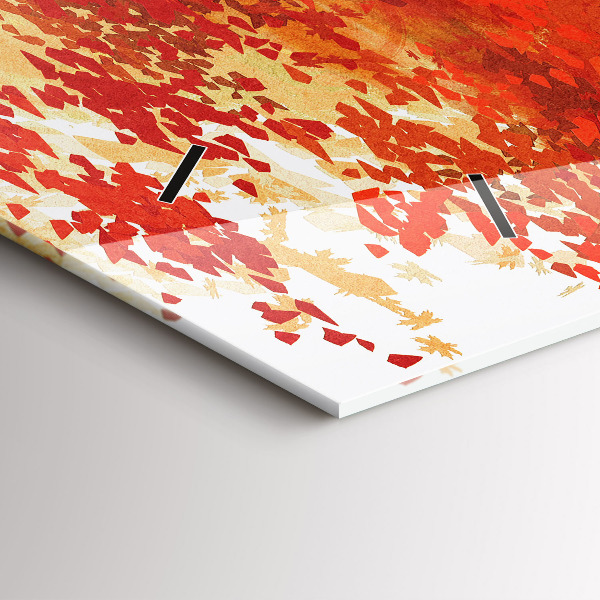 Horloge rectangulaire horizontale Mariée en automne