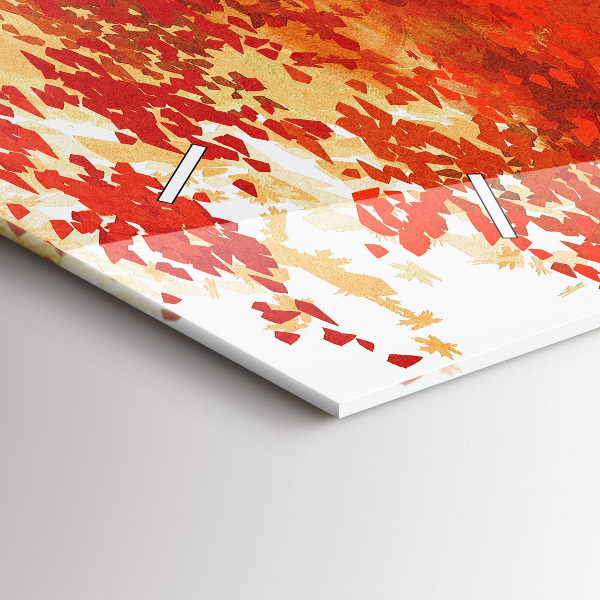 Horloge rectangulaire horizontale Mariée en automne