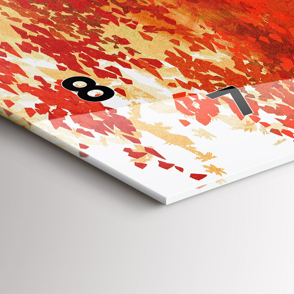 Horloge rectangulaire horizontale Mariée en automne