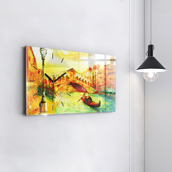 Horloge rectangulaire horizontale Pont du Rialto à Venise