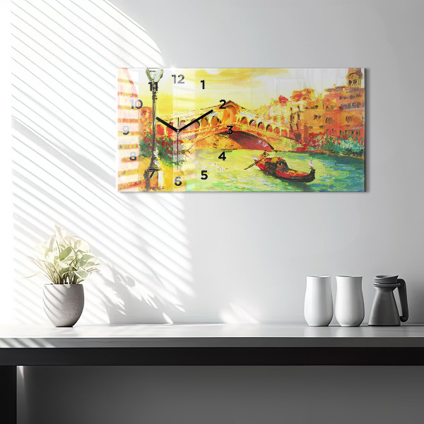 Horloge rectangulaire horizontale Pont du Rialto à Venise