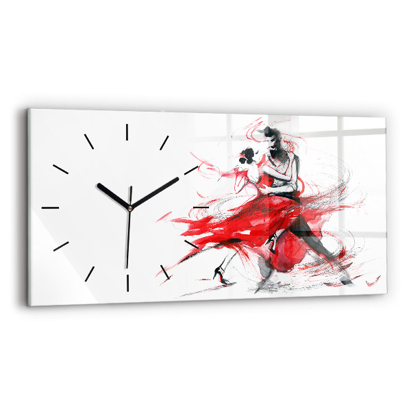 Horloge rectangulaire horizontale Couple dansant