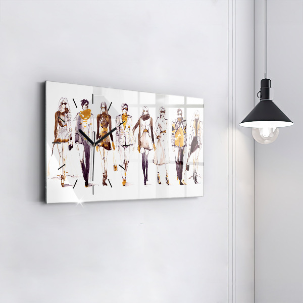 Horloge rectangulaire horizontale Femme et homme