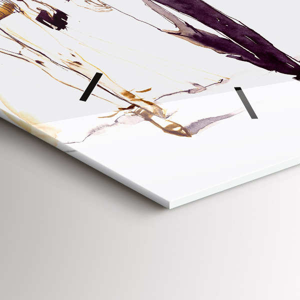 Horloge rectangulaire horizontale Femme et homme