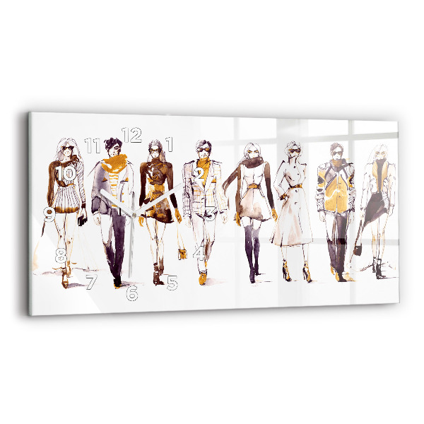 Horloge rectangulaire horizontale Femme et homme