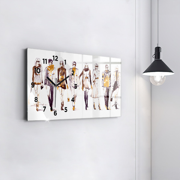 Horloge rectangulaire horizontale Femme et homme