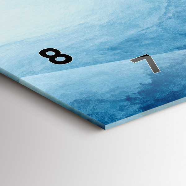 Horloge rectangulaire horizontale Eau de captage