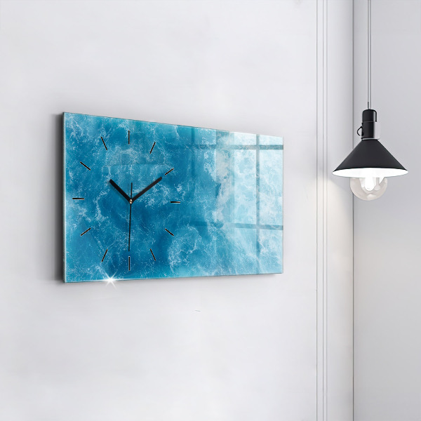 Horloge rectangulaire horizontale Eau de mer