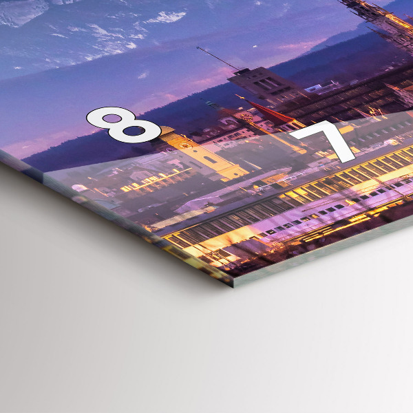 Horloge rectangulaire horizontale Alpes allemandes Munich