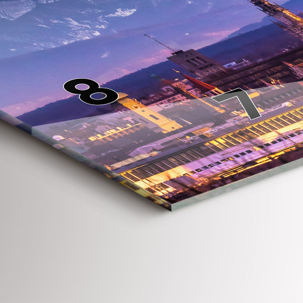 Horloge rectangulaire horizontale Alpes allemandes Munich