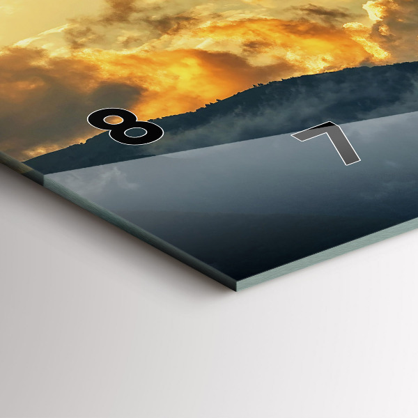 Horloge rectangulaire horizontale Vol en montgolfière dans les nuages