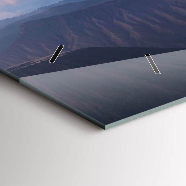 Horloge rectangulaire horizontale Beau paysage