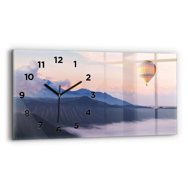 Horloge rectangulaire horizontale Beau paysage