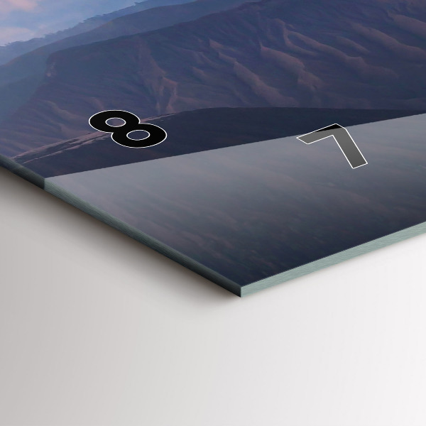 Horloge rectangulaire horizontale Beau paysage