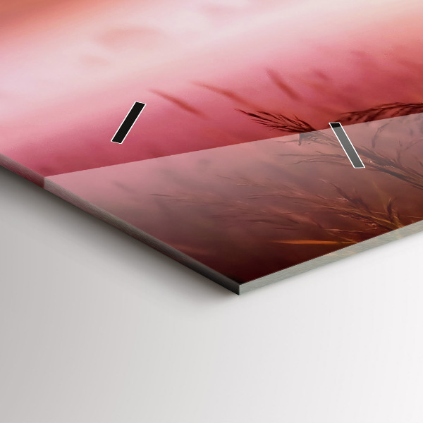 Horloge rectangulaire horizontale Matin brumeux