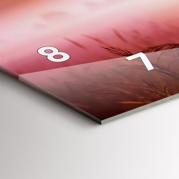 Horloge rectangulaire horizontale Matin brumeux