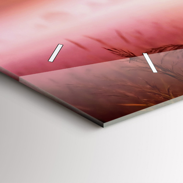 Horloge rectangulaire horizontale Matin brumeux