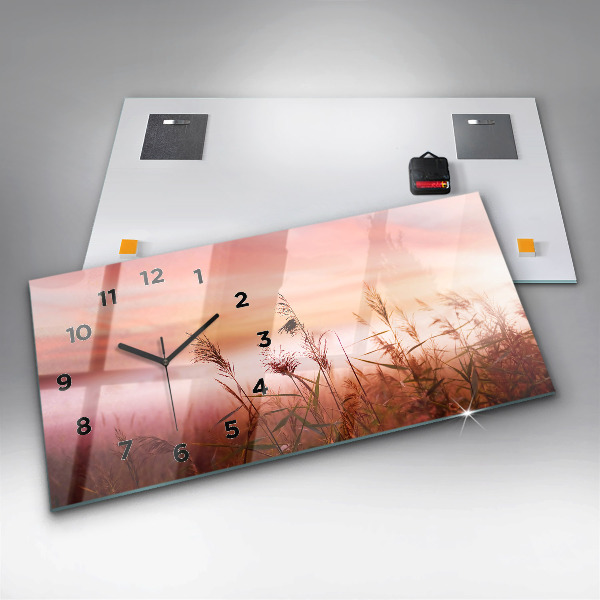 Horloge rectangulaire horizontale Matin brumeux