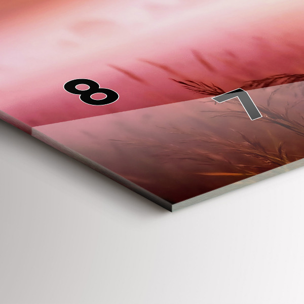 Horloge rectangulaire horizontale Matin brumeux