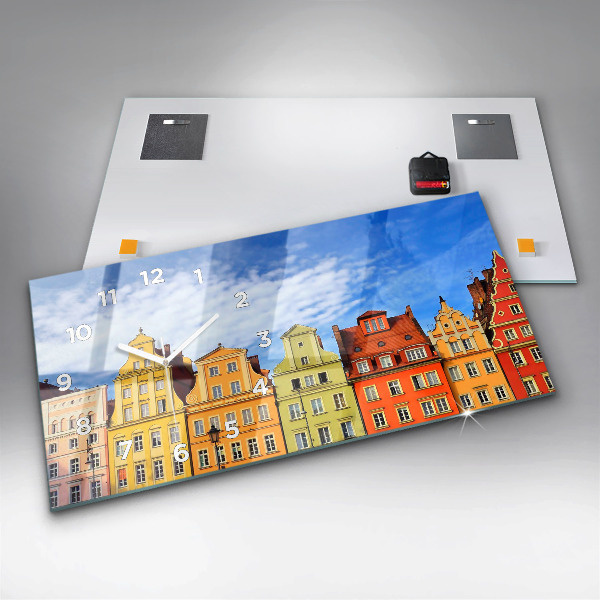 Horloge rectangulaire horizontale Wroclaw - Vieille ville