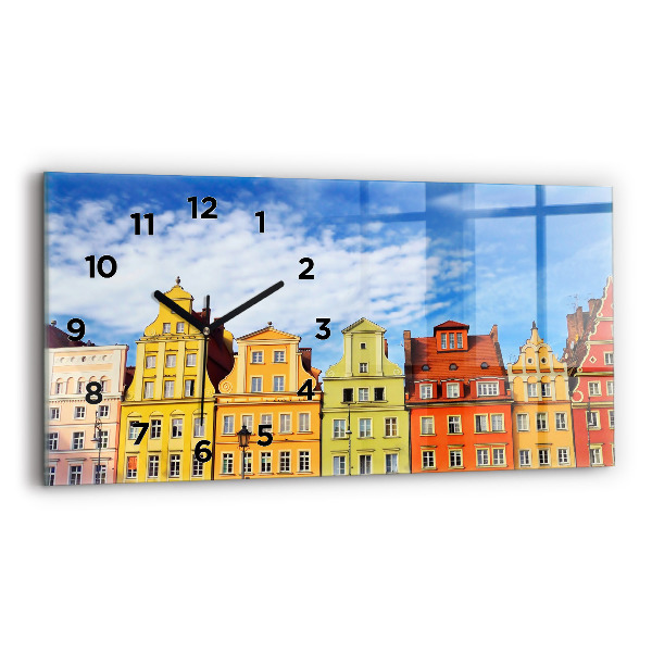 Horloge rectangulaire horizontale Wroclaw - Vieille ville