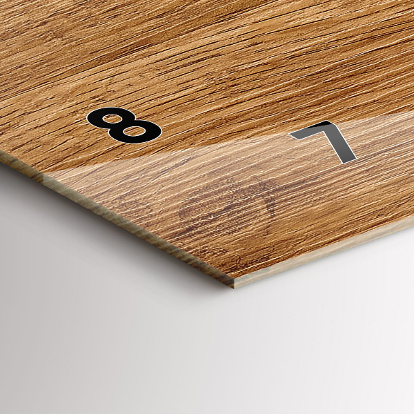 Horloge rectangulaire horizontale Bois clair