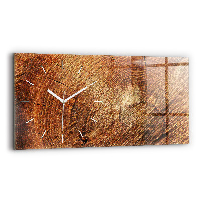 Horloge rectangulaire horizontale 'Vieille souche d''arbre'