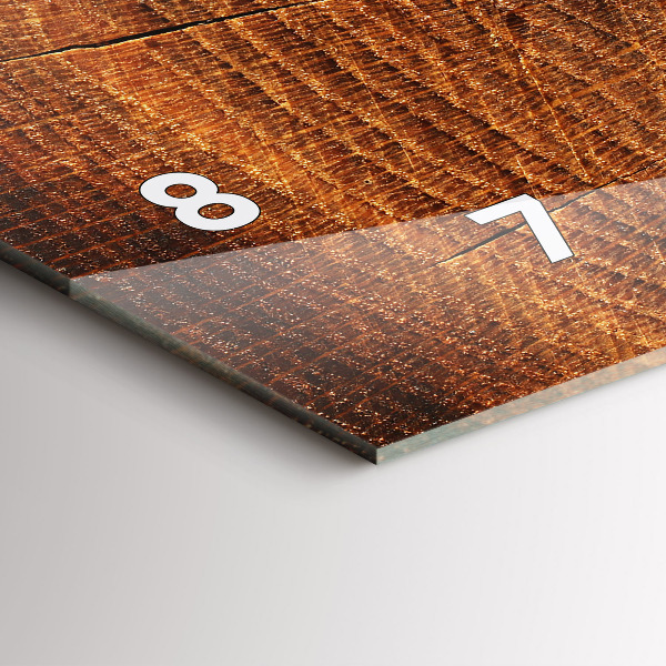 Horloge rectangulaire horizontale 'Vieille souche d''arbre'