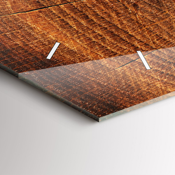 Horloge rectangulaire horizontale 'Vieille souche d''arbre'