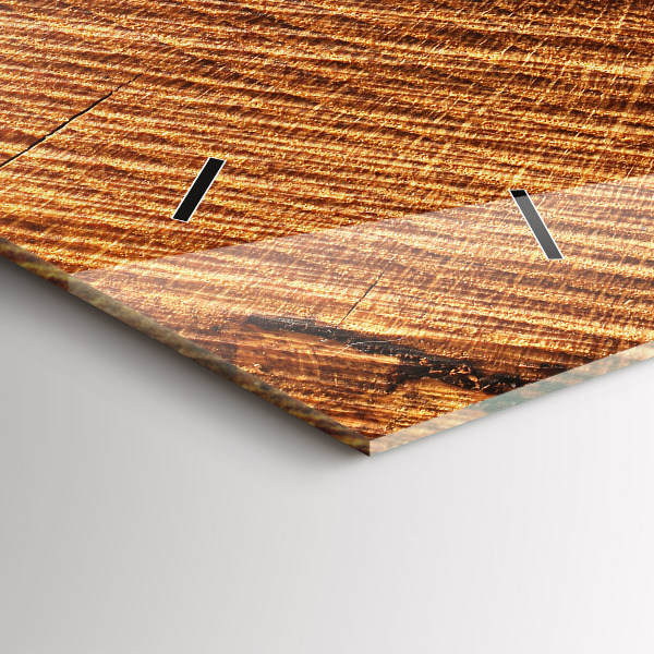 Horloge rectangulaire horizontale Bois décoratif