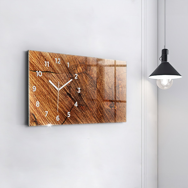 Horloge rectangulaire horizontale Bois décoratif