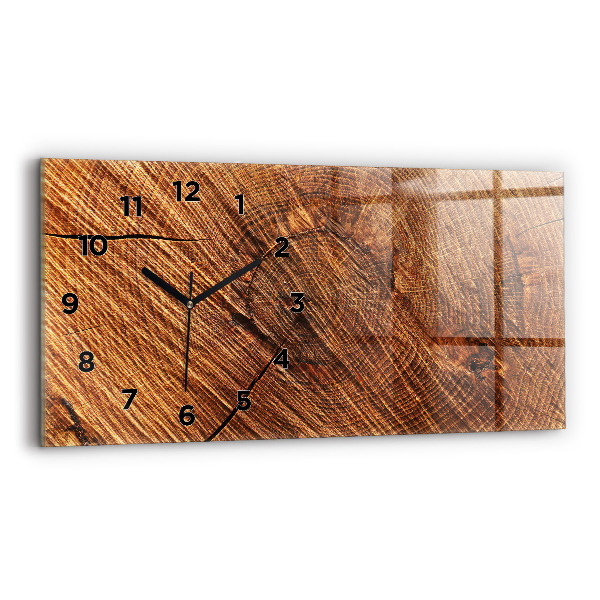 Horloge rectangulaire horizontale Bois décoratif