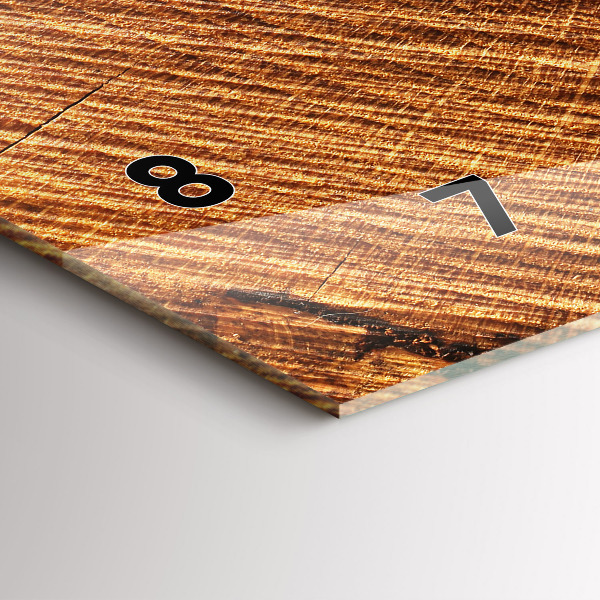 Horloge rectangulaire horizontale Bois décoratif