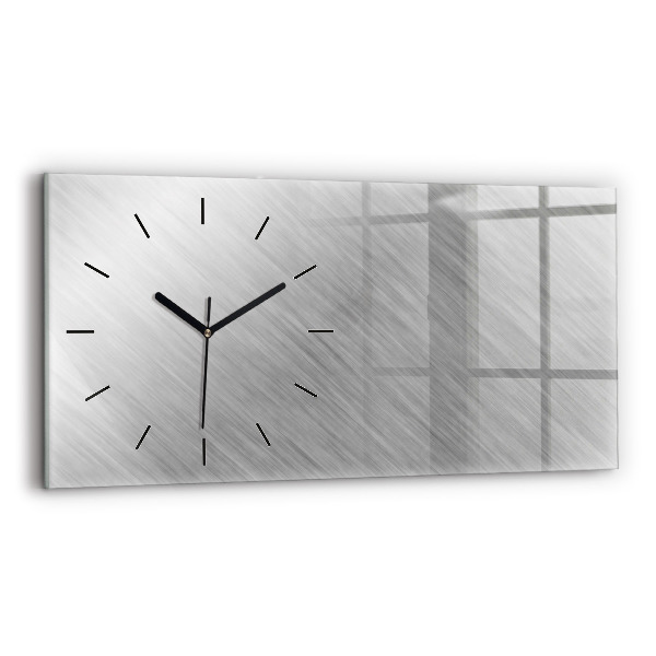 Horloge rectangulaire horizontale Mur métallique