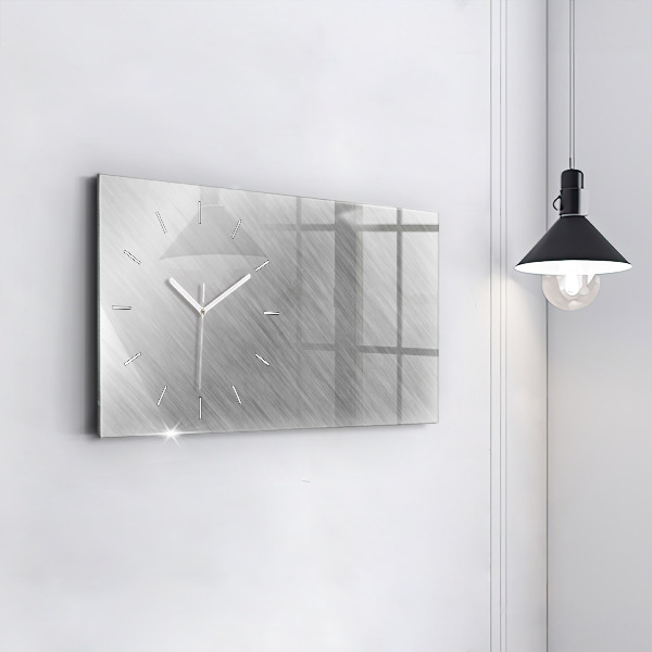 Horloge rectangulaire horizontale Mur métallique