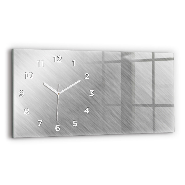 Horloge rectangulaire horizontale Mur métallique