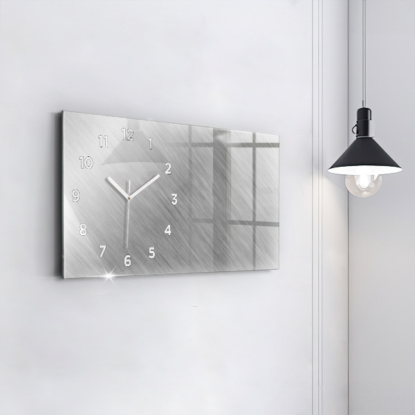Horloge rectangulaire horizontale Mur métallique