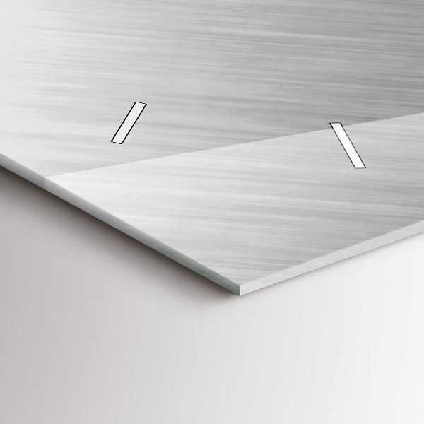 Horloge rectangulaire horizontale Mur métallique