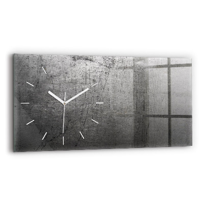 Horloge rectangulaire horizontale Mur métallique