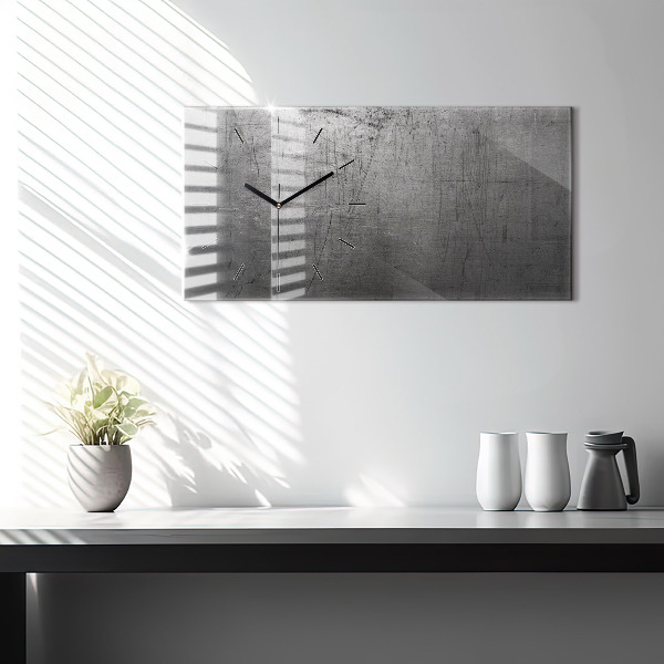 Horloge rectangulaire horizontale Mur métallique