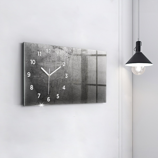 Horloge rectangulaire horizontale Mur métallique