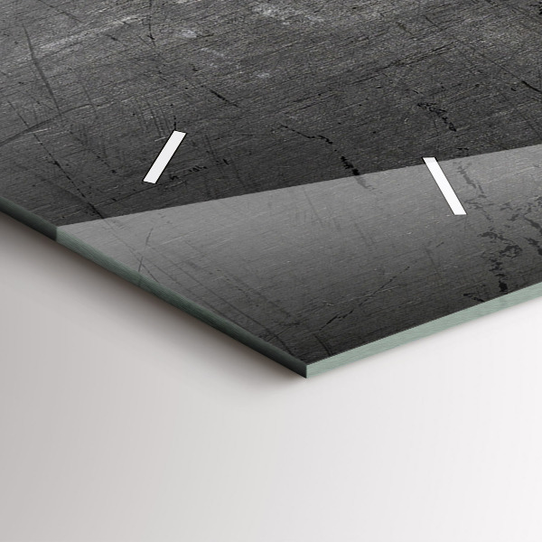 Horloge rectangulaire horizontale Mur métallique